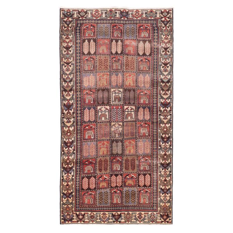 ECARPETGALLERY Hand-knotted Antalya Vintage Red Wool Rug - 4'6 x 8'5