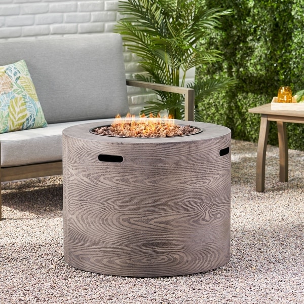 Senoia Outdoor 31" Outdoor 40,000 BTU Round Fire Pit by Christopher Knight Home. Opens flyout.