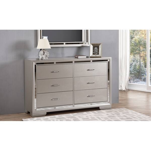silver champagne dresser Lorana - G6590-D Dresser