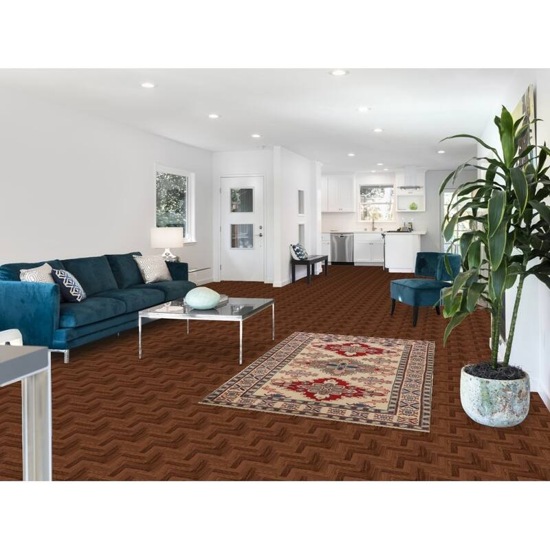 Kazak Oriental Accent Rug Hand-Knotted Wool Carpet - 3'10" x 6'1"