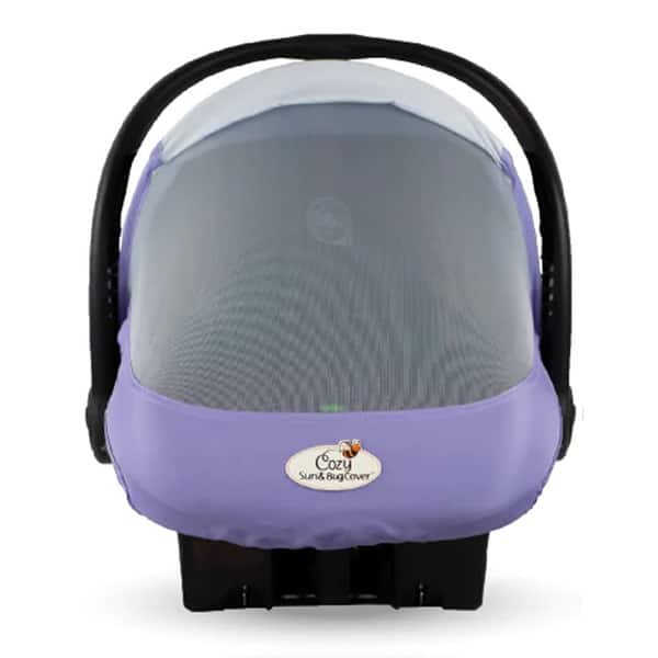 slide 2 of 6, CozyBaby Combo Pack w/ Sun & Bug Cover and Lightweight Summer Cozy Cover, Purple - 0.5