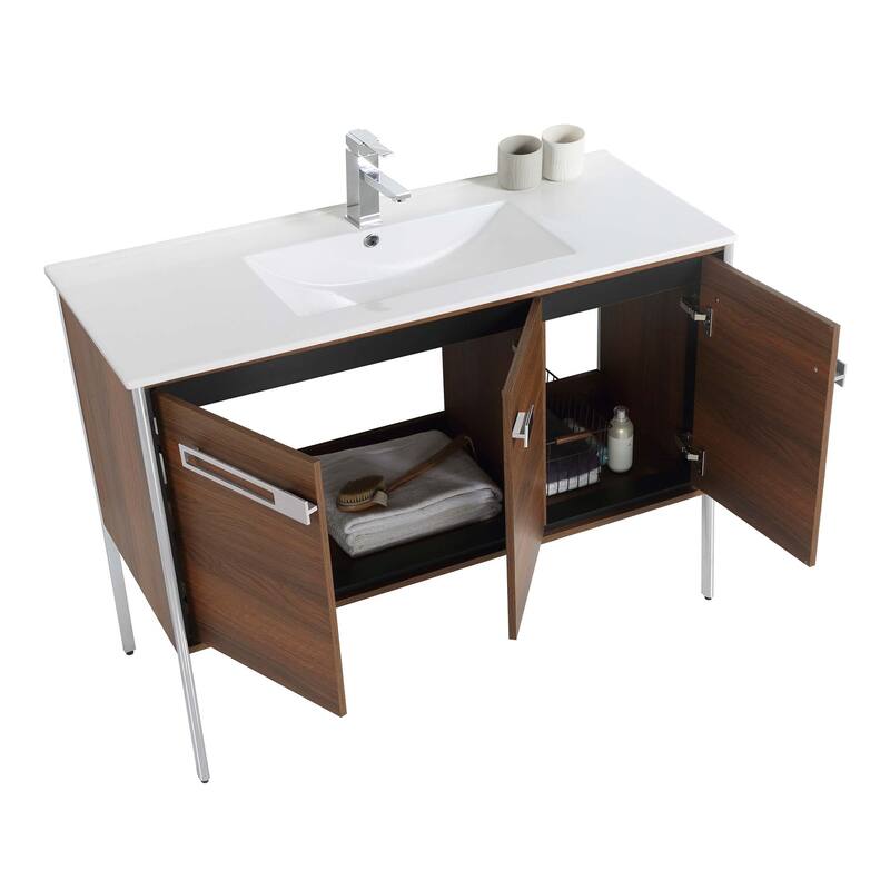 Fine Fixtures Oakville Bathroom Vanity with White Ceramic Sink