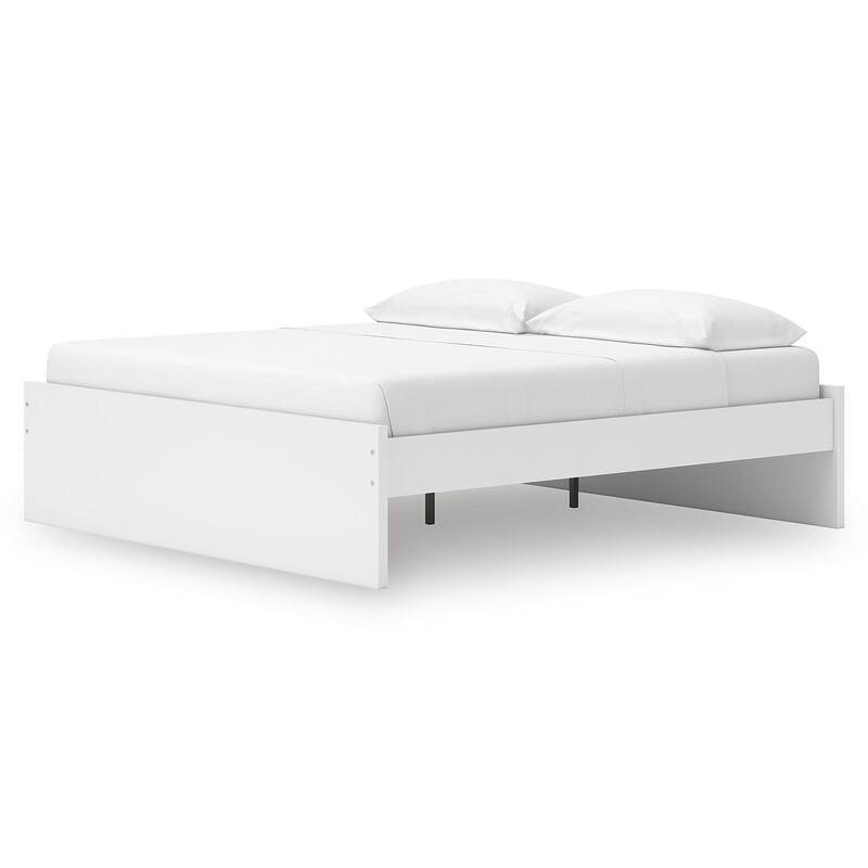Signature Design by Ashley Onita White King Platform Bed Panels
