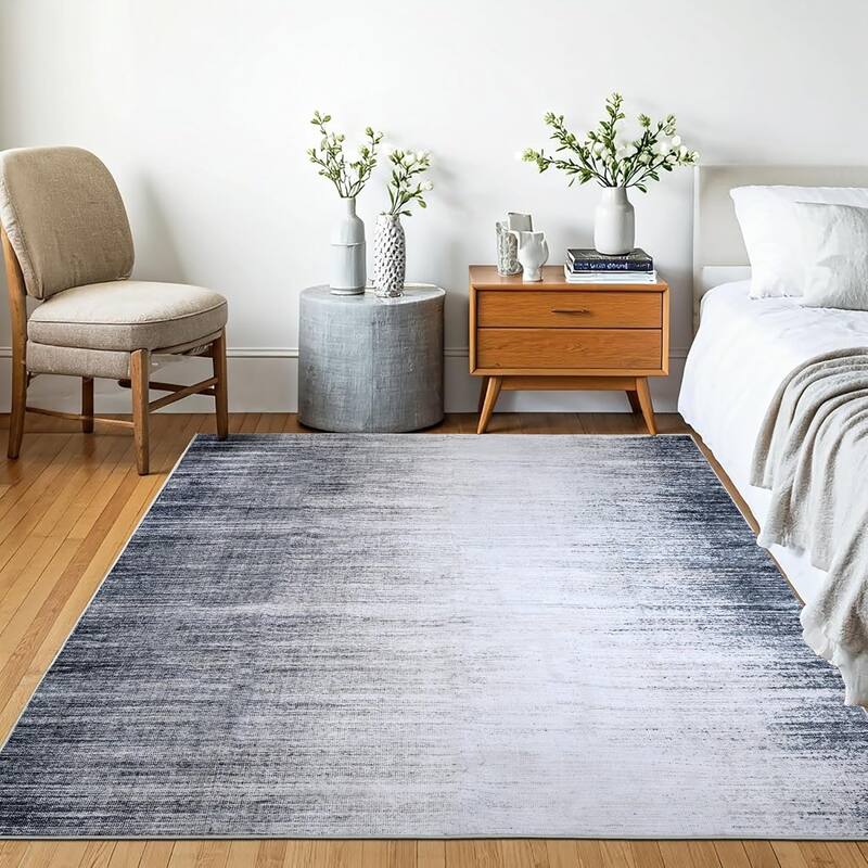 Delara Machine Washable Area Rug, Soft & Durable, Non-Slip Backing, Eco- Friendly GRS certified.