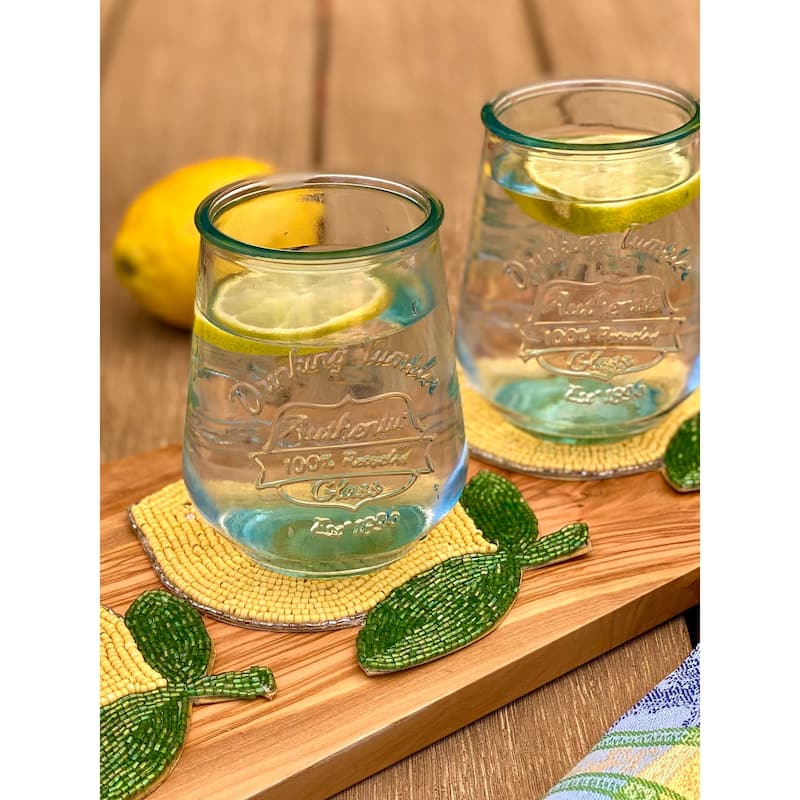 Euro Ceramica Essential Bara 4 Piece Recycled Glass Tumbler Set - Made in Spain