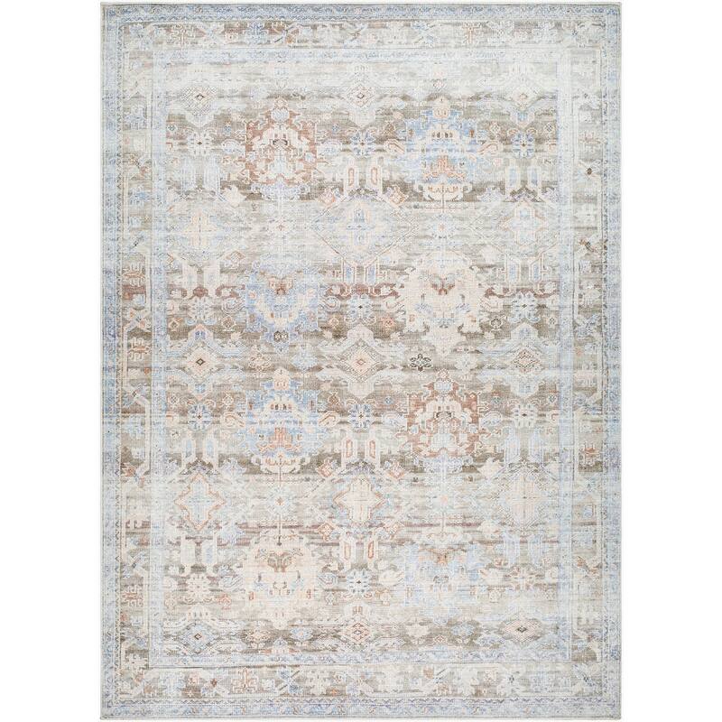 Livabliss Traditional Marlon Border Area Rug