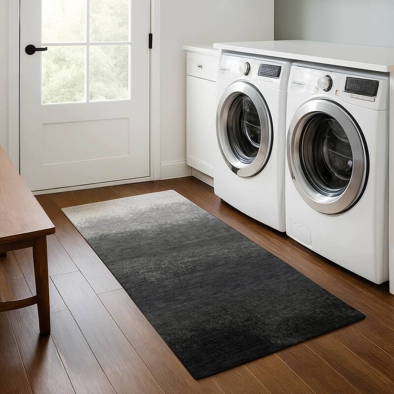 Premium Washable Super Soft Abstract Ombre Mayfield Rug - Gray - 2'3" x 7'6"