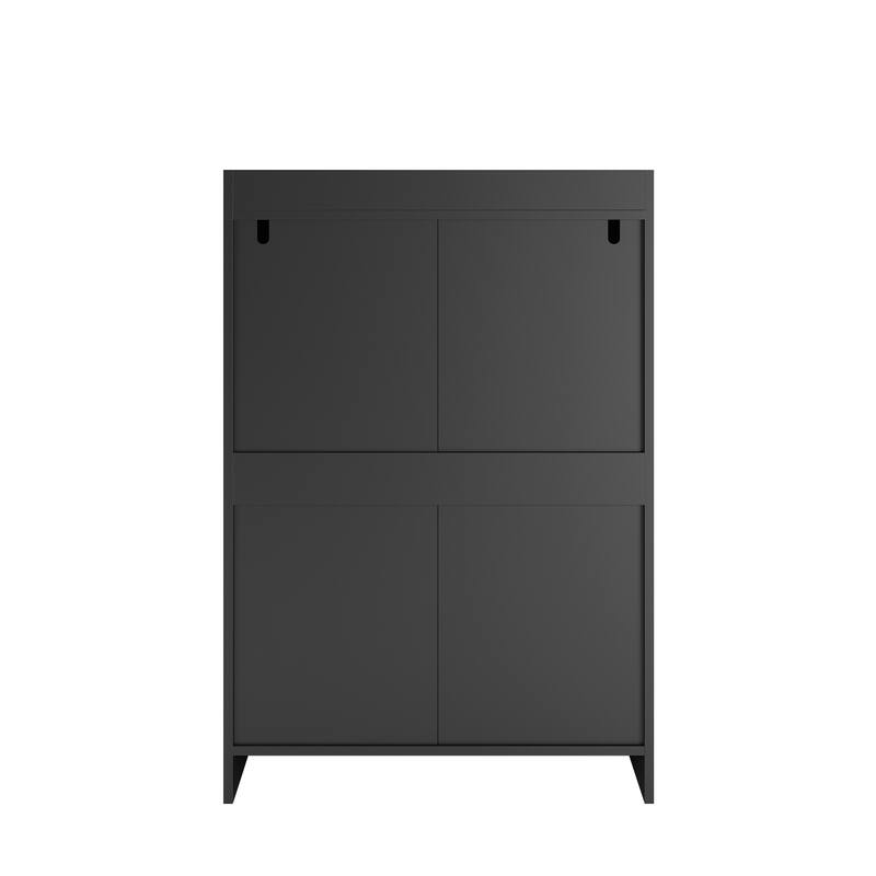 Roomfitters 4-Drawer Chest of Drawers Without Handle, Modern Minimalist Storage Cabinet, Bedroom Organizing Unit