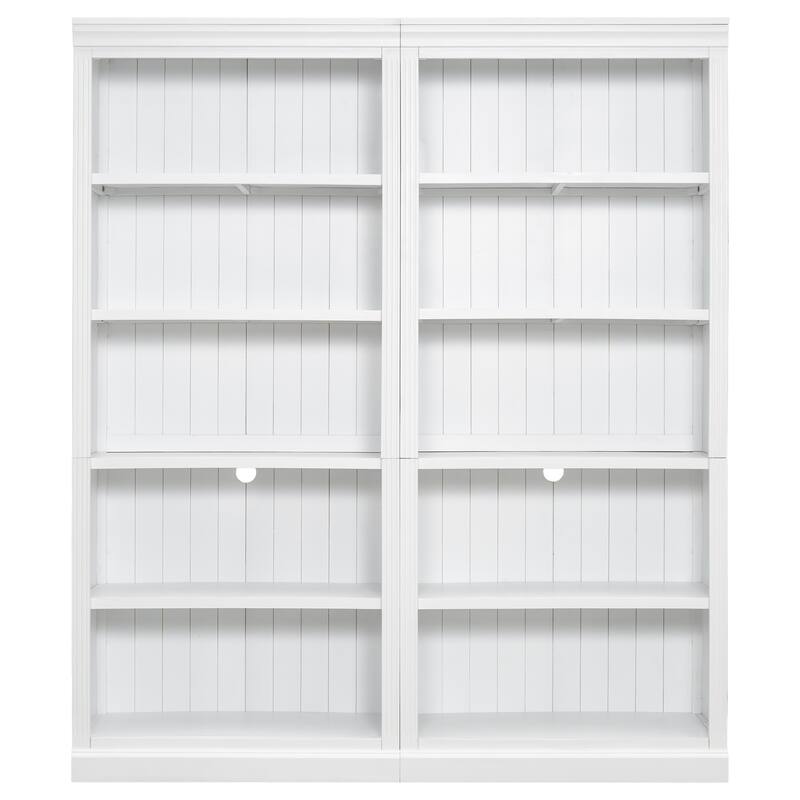 5-Tier Home Decor Bookshelves Suite with Adjustable Shelves