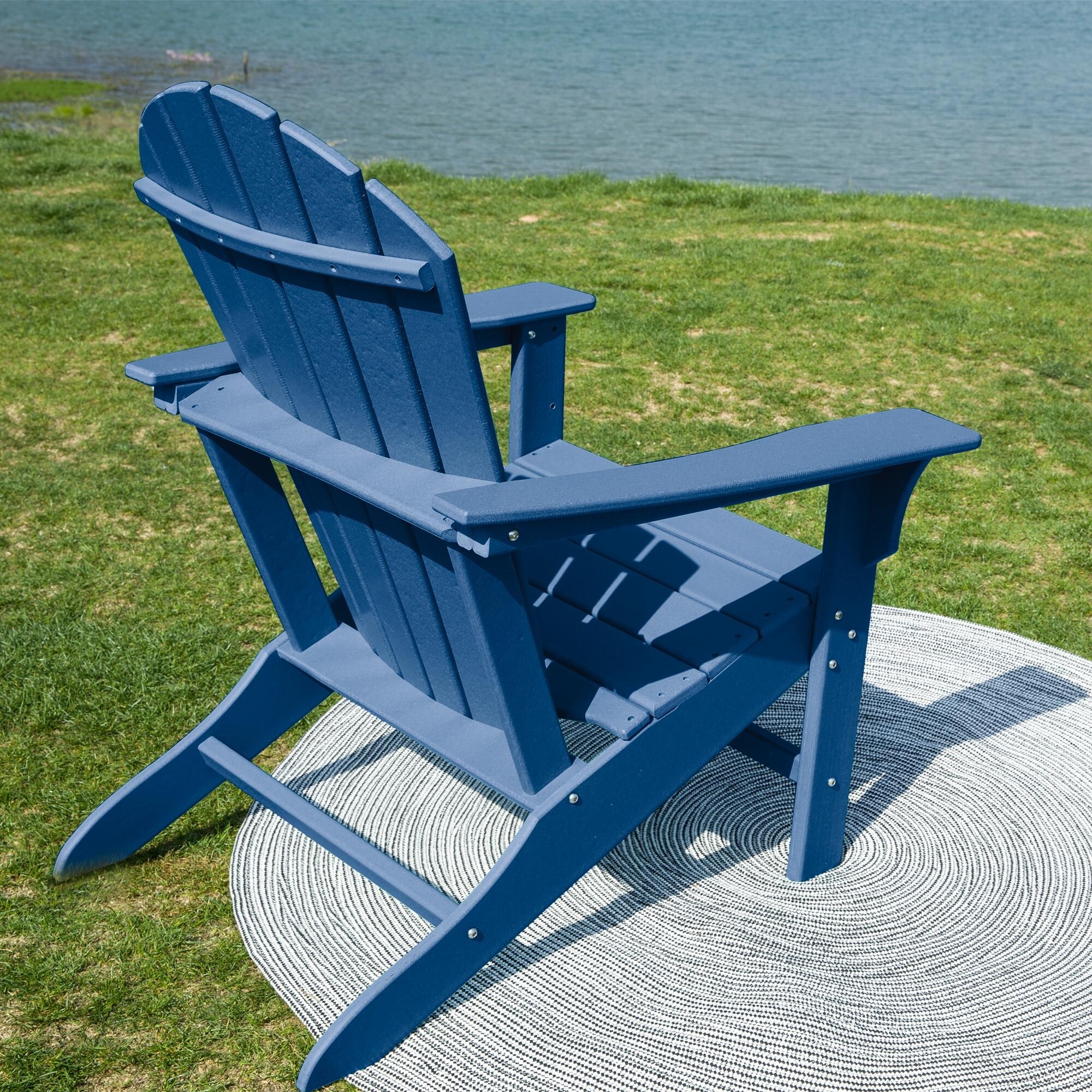 Navy blue best sale adirondack chairs plastic