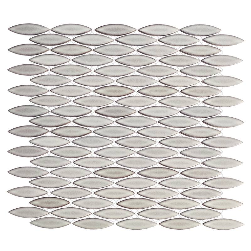 Merola Tile Pescado Satin Stone Grey 12" x 12-1/2" Porcelain Floor and Wall Tile