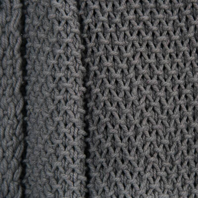 Rizzy Home Knitted Solid Color Throw, 50"X60"