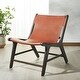 preview thumbnail 5 of 37, SAFAVIEH COUTURE Alanarose Leather Accent Chair - 26"W x 33"D x 33"H