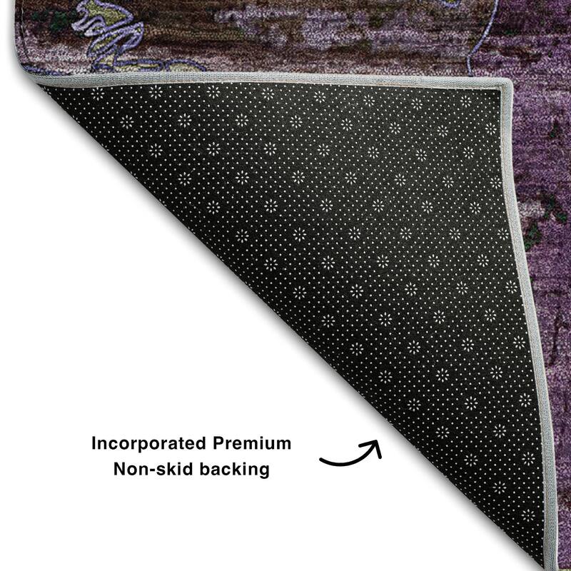 Premium Washable Super Soft Solid Abstract Mayfield Rug