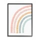 preview thumbnail 1 of 23, Stupell Minimal Pastel Rainbow Framed Giclee Art Design by Lil' Rue 11 x 14 - Black