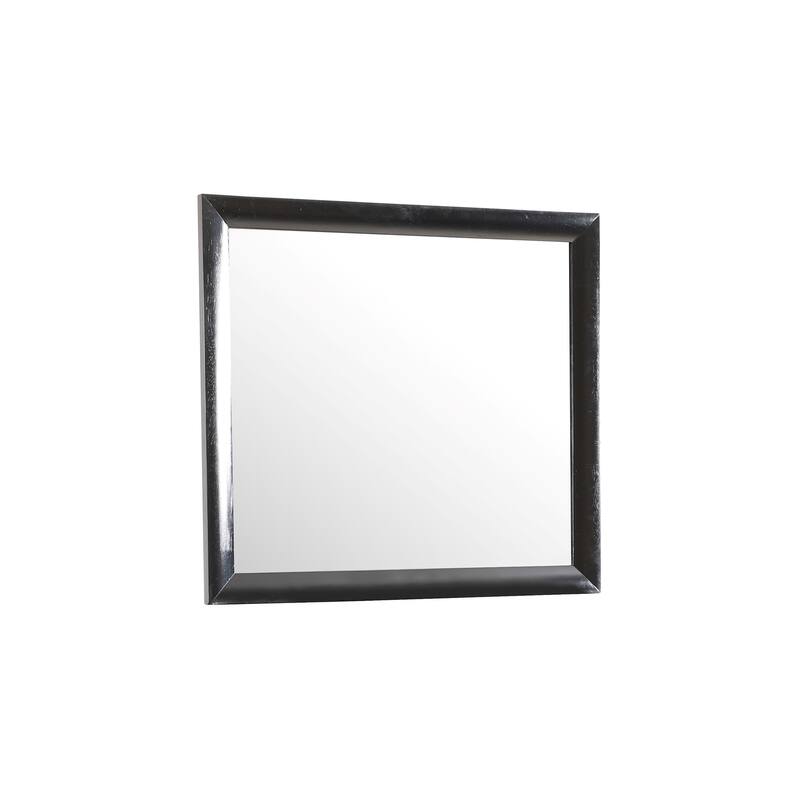 Wooden Rectangular Framed Dresser Wall Mirror - 39" - Black