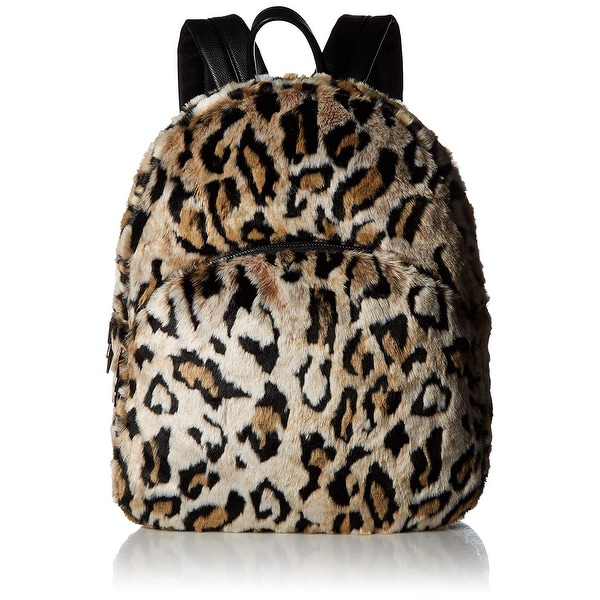 betsey johnson fur backpack