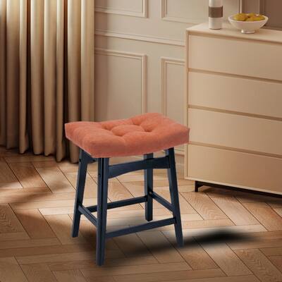 JASIWAY Counter Height 25" Stools Backless Faux Leather Stools