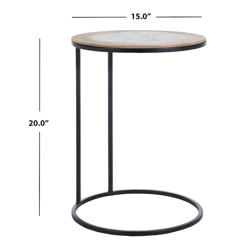 SAFAVIEH Cathrine Side Table - 15" x 15" x 20" - 15Wx15Dx20H