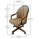 preview thumbnail 5 of 3, Caster Chair Company Bently Caster Arm Chair in Wheat Tweed Fabric