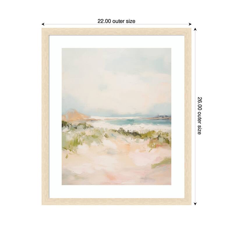 Kate and Laurel Tranquil Landscape III expansion by Amy Lighthall Framed Wall Art Print