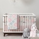 preview thumbnail 2 of 0, Lambs & Ivy Layla Collection Coral Fleece Baby Blanket - Pink, Floral, Girl