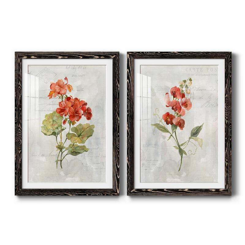 Linen Geranium-Premium Framed Print - Ready to Hang