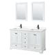 Option White, Black Trim, White Quartz Top