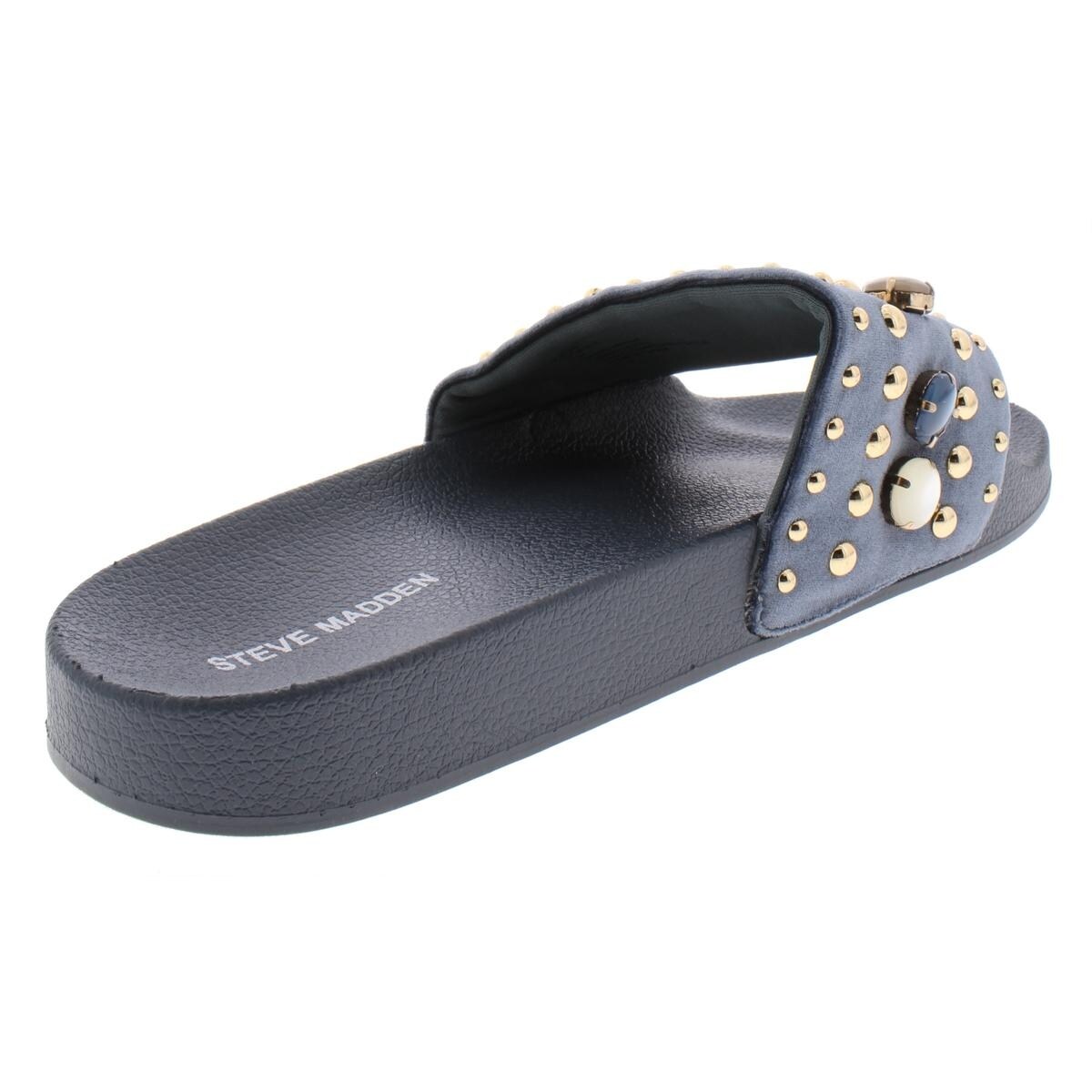 steve madden velvet slides