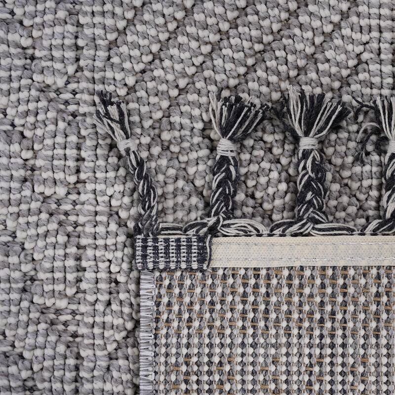 Guros Collection 2X8 Geometric Indoor / Outdoor Non-Shedding Runner Rug - 96" D x 26" W x 0.28" H