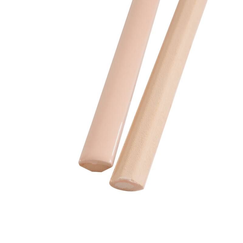 Apollo tile 0.5" x 8" Horizonte Glossy Powder Pink Ceramic Tile (0.27 sq ft/case) - 10 Pack