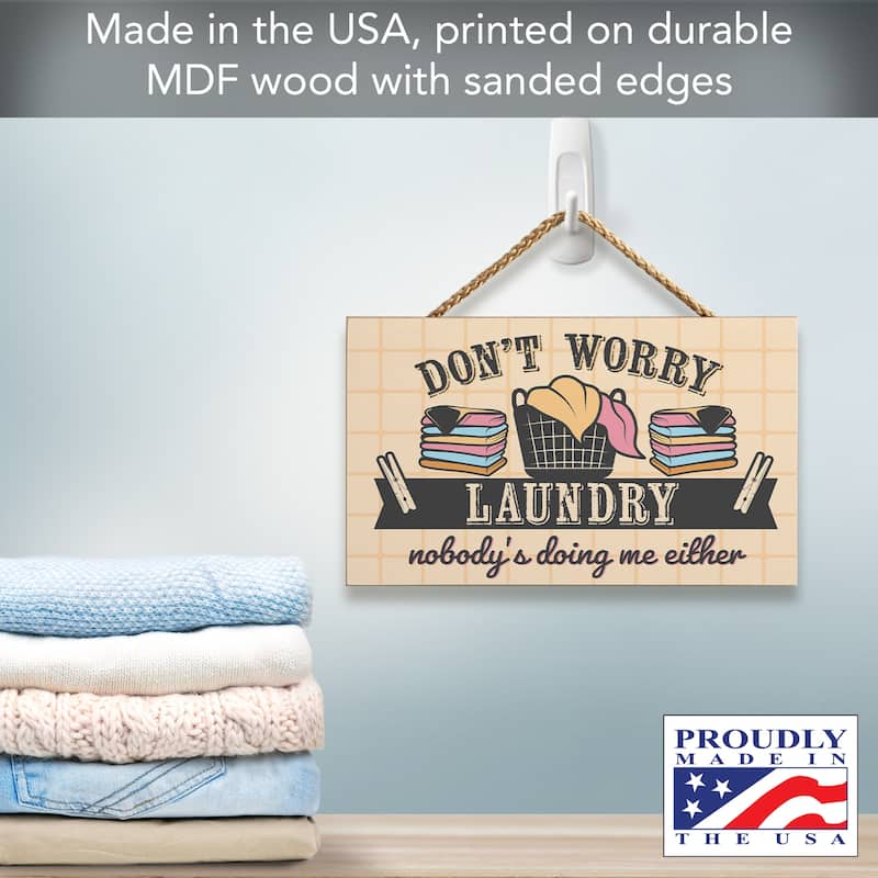 Doing Me Hanging Wood Sign 9.5" x 5.75" Made in the USA - Multi