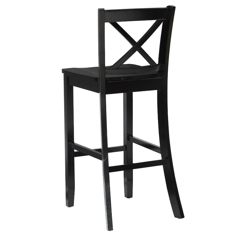 Copper Grove Frunza Wooden 30-inch X-back Bar Stool