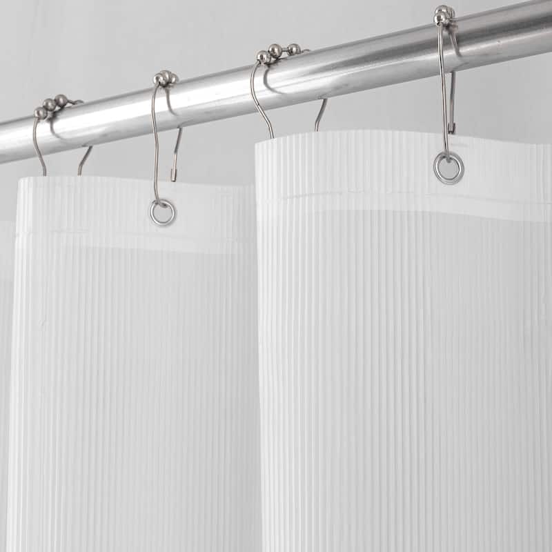 Stripe Embossed Peva Shower Curtain Liner with Magnets
