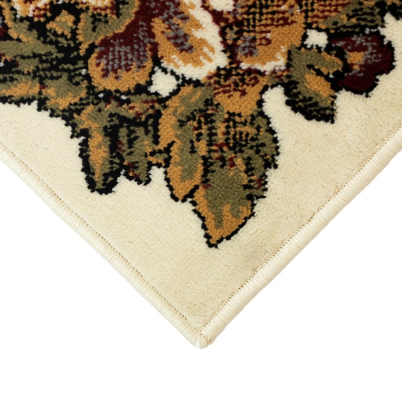 Liora Manne Aurora Aubusson Indoor Rug Ivory 5'3"' x 7'6"