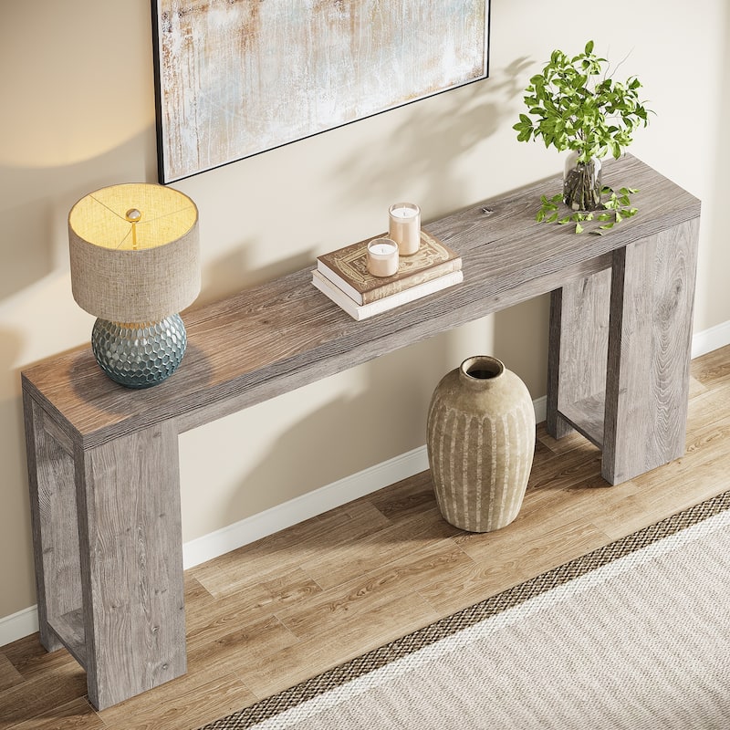 70.9" Long Console Sofa Table for Entryway Living Room - 11.81"D x 70.9"W x 33.5"H