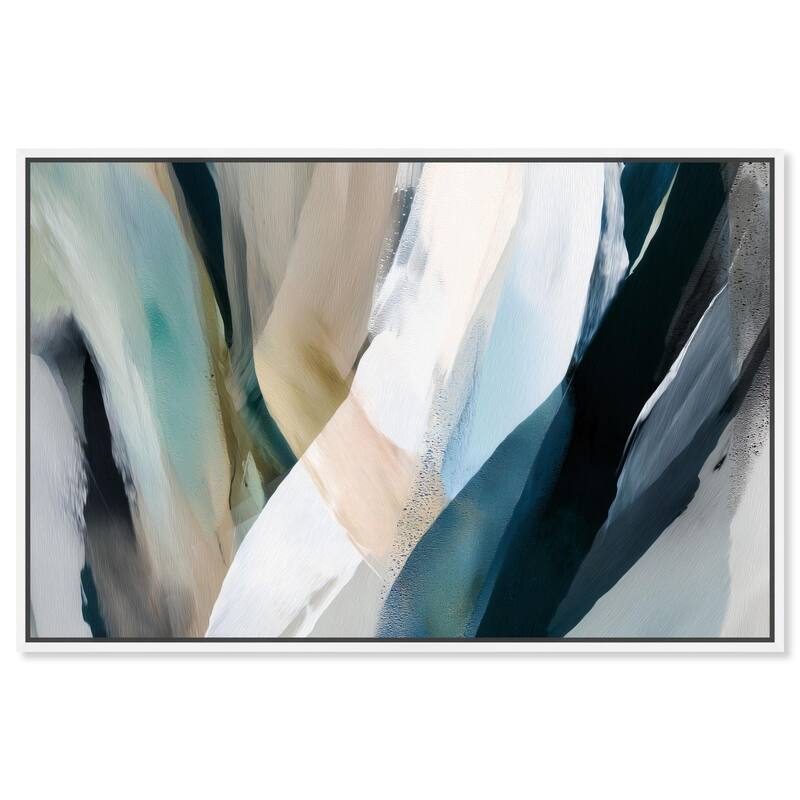 Sweeping Forms II Canvas by Art Remedy - White - 45" x 30"