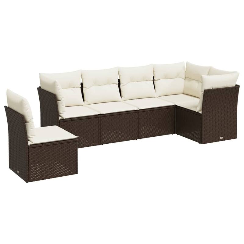 vidaXL Garden Sofa Set Brown - 92.1 x 48.8 x 27.2