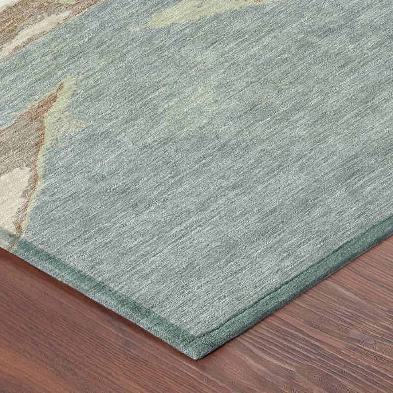 Machine Washable Indoor/ Outdoor Modern Cheney Chantille Rug