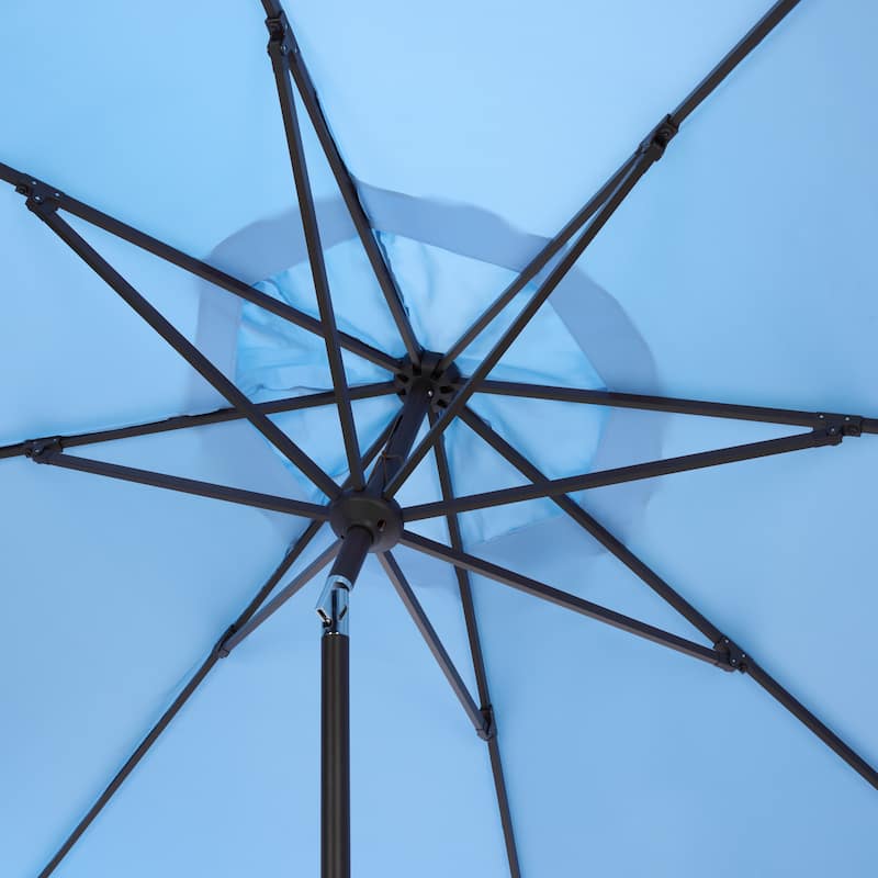 SAFAVIEH Outdoor Vilborg Valance 11Ft Round Umbrella