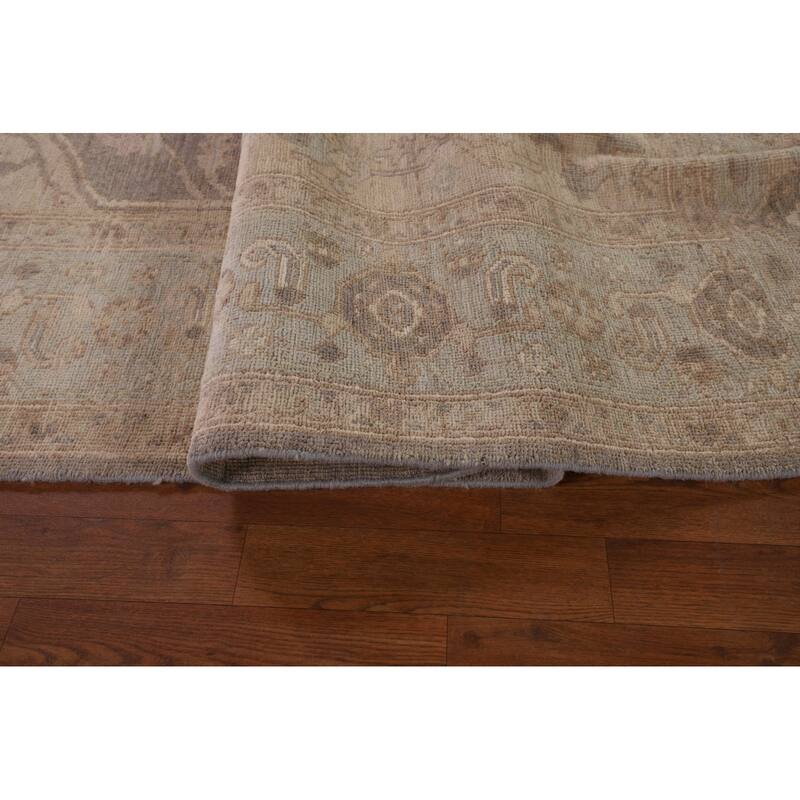 Oushak Turkish Area Rug Hand-Knotted Vegetable Dye Wool Carpet - 8'4" x 10'4"