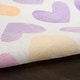 preview thumbnail 6 of 7, Nourison Imagination Indoor only Multicolor Pastel Hearts Graphic Area Rug 5' x 7' - Multicolor