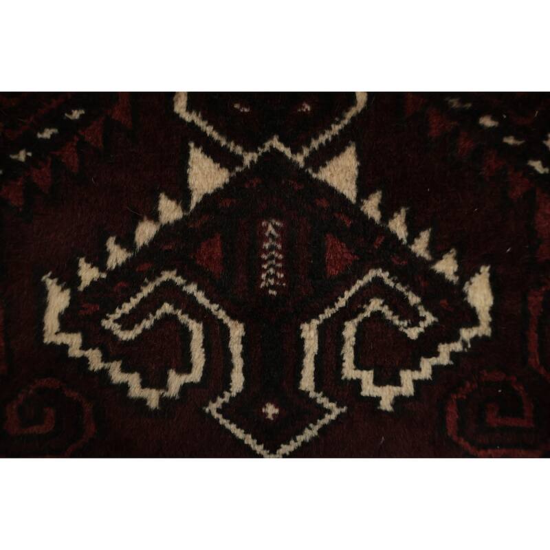 Hand Knotted Oriental 100% Wool Carpet Traditional All-Over Red Turkoman Area Rug - 12' 3'' X 9' 0''