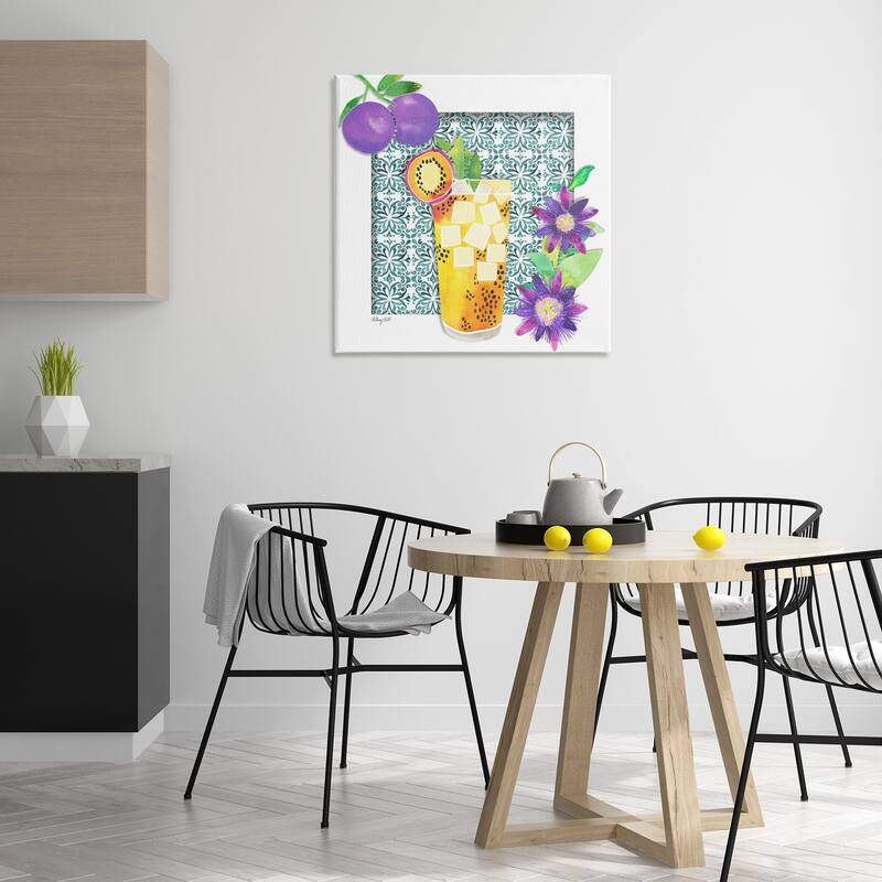 Stupell Passion Fruit Cocktail Canvas Wall Art Design By Hillary Holt
