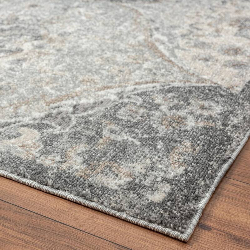 Luxe Weavers Floral Oriental Area Rug, Stain-Resistant Carpet