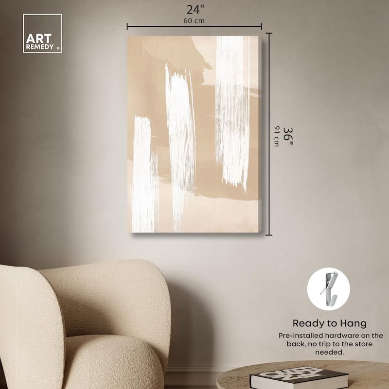 Gestural Grains I Canvas by Art Remedy, Gallery Wrapped