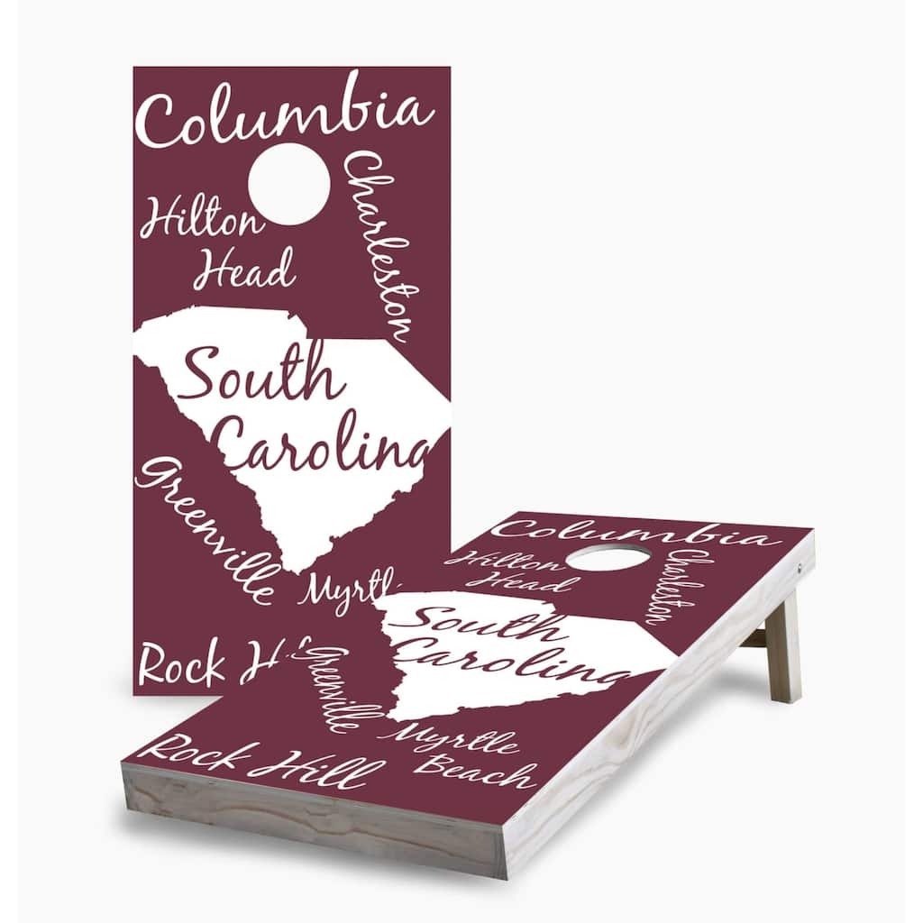 South Carolina State Pride Cornhole Game (Choose Wraps or Boards)