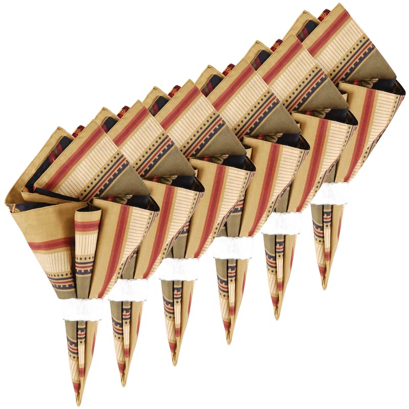 Kingston Cotton Reversible Napkin Set of 6 - Set of 6