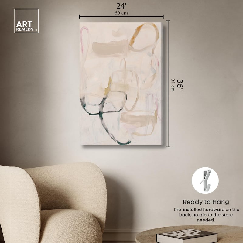 Faded Outlines I Canvas by Art Remedy, Gallery Wrapped