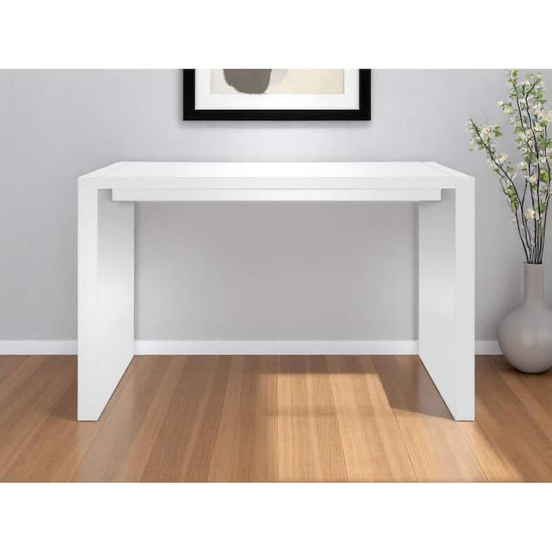 HomeRoots 60" White Wood Rectangular Bar Table - 60 in. x 40 in. x 18 in. - White